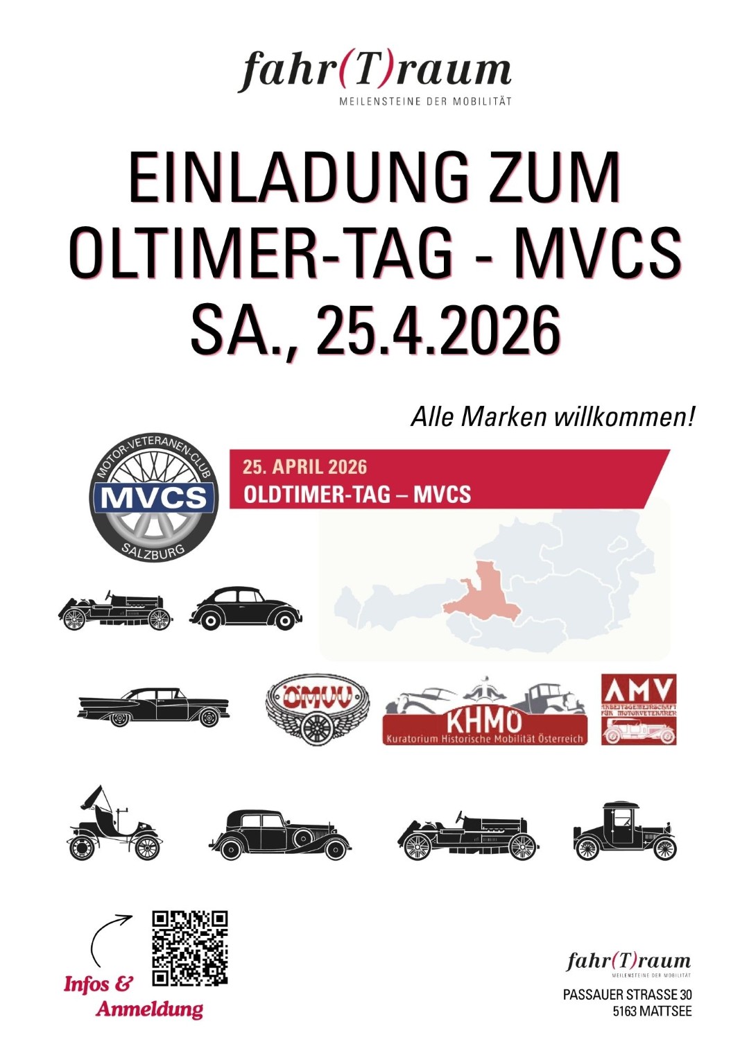 Einladung Zum Oltimer Tag Plakat