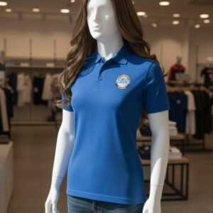 Polohemd Blau Damen